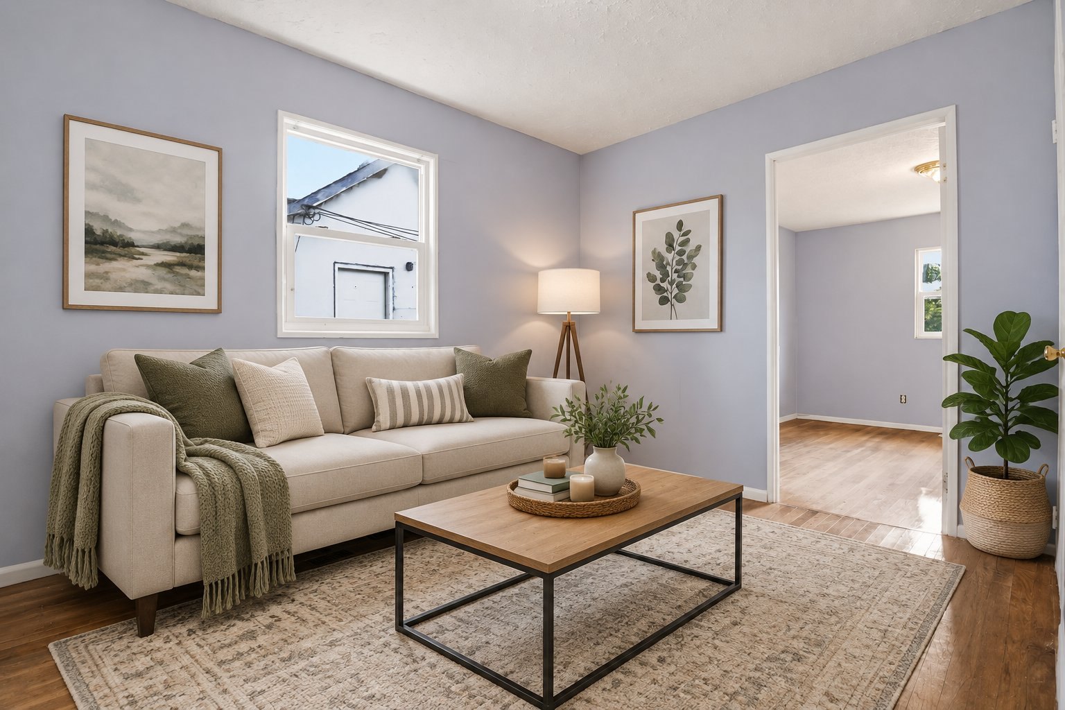 Enhanced living room listing photo by SoldFrame